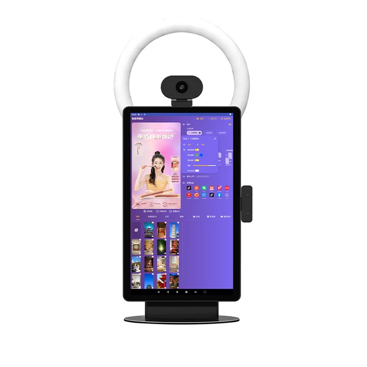 Twisted Minds S1 All-in-One Live Broadcast Desktop 15.6" FHD LCD Screen, 50 MP Magnetic Camera, Android 11 System, Fixed Stand