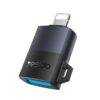 Yesido GS32 USB 2.0 Female to 8 Pin Male 480Mbps Charging Adapter - Black