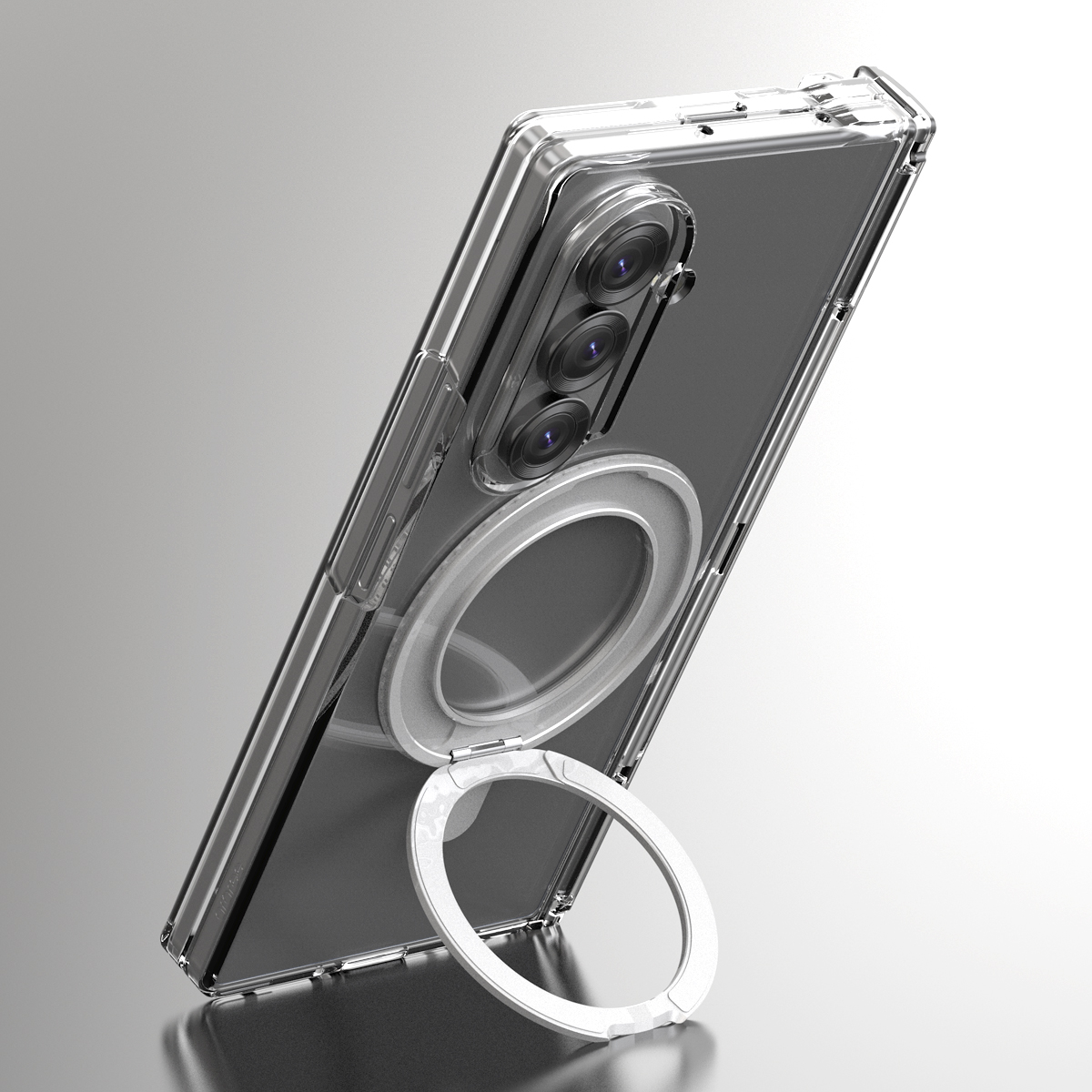 Araree Nukin 360 Magsafe Stand With Hinge Protection Case Samsung Galaxy Z Fold 7 - Clear - Image 4
