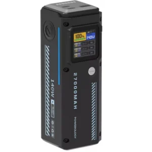 Powerology 27000mAh Smart Display Power Bank 140W - Black