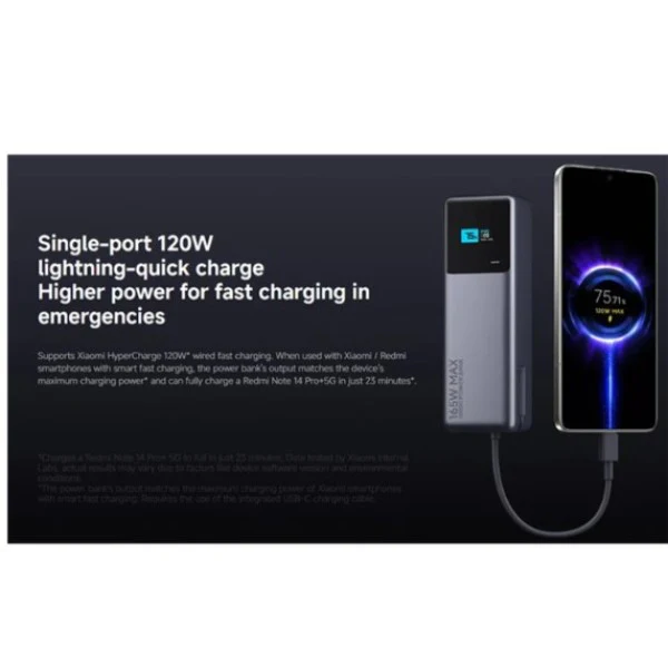 Mi Power Bank 10000mah 165W - White - Image 3