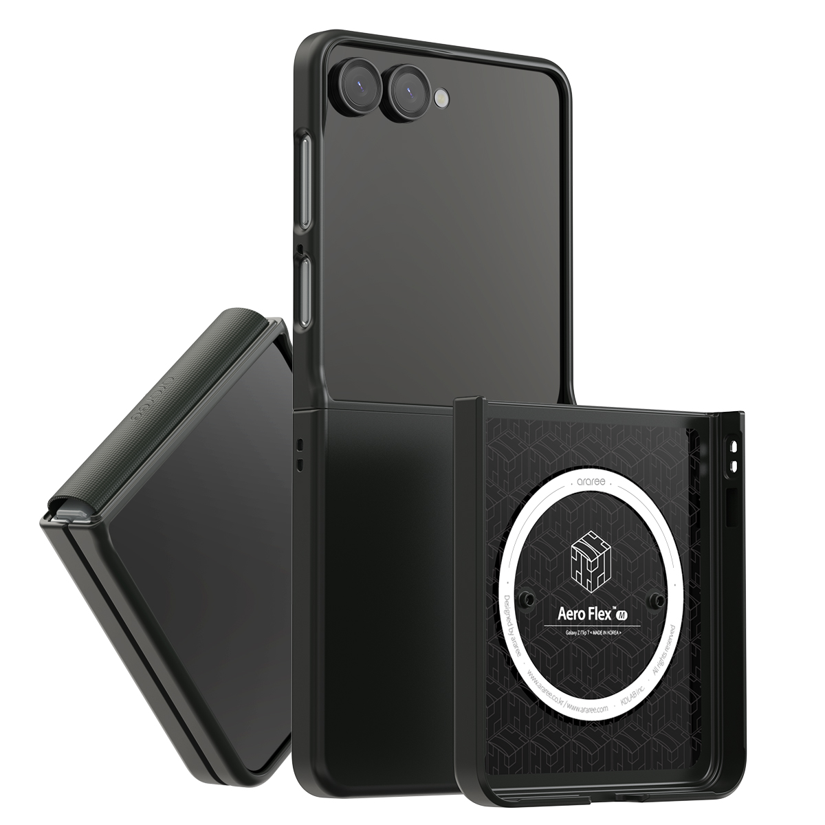 Araree Aero Flex Magsafe Case Samsung Galaxy Z Flip 7 - Black - Image 2
