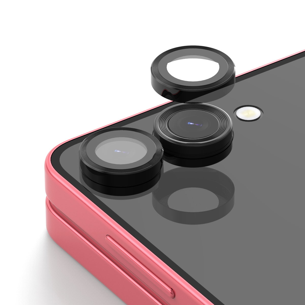 Araraee Camera Lens Ring Protection Samsung Galaxy Z Flip 7 - Clear - Image 3