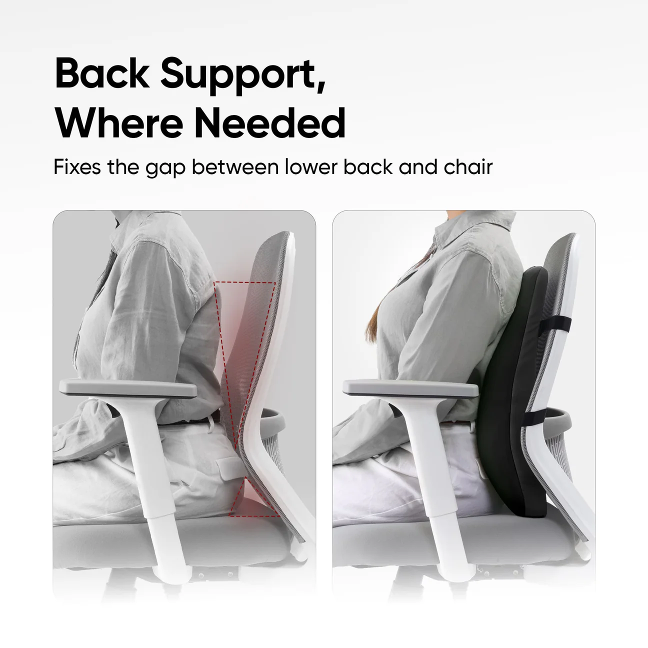 Frido Cloud Backrest Cushion - Black - Image 2