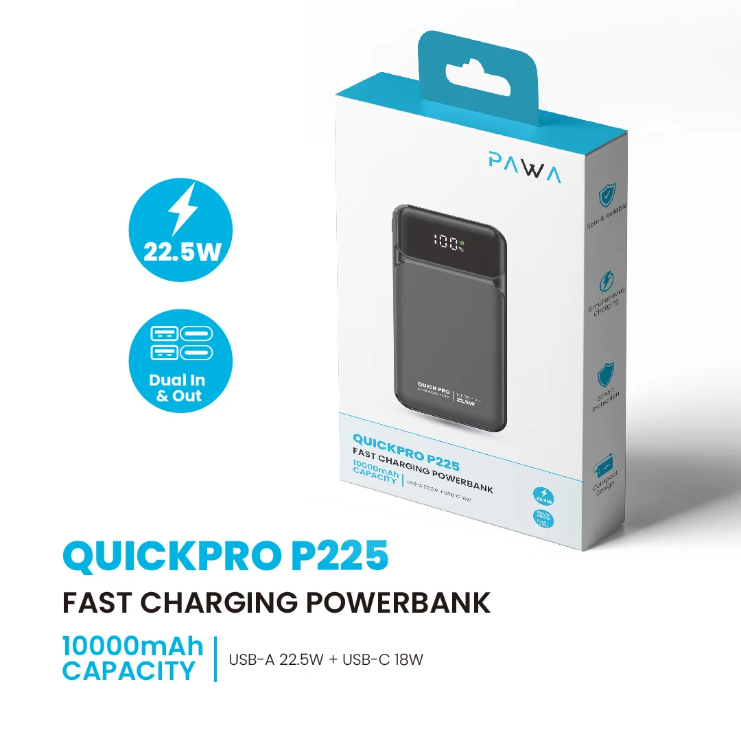 Pawa Quickpro P225 Fast Charging Powerbank 10000mAh - Image 3