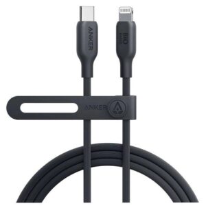 Anker 542 USB-C to Lightning Cable (bio-nylon) (0. 9m/3ft) - Black