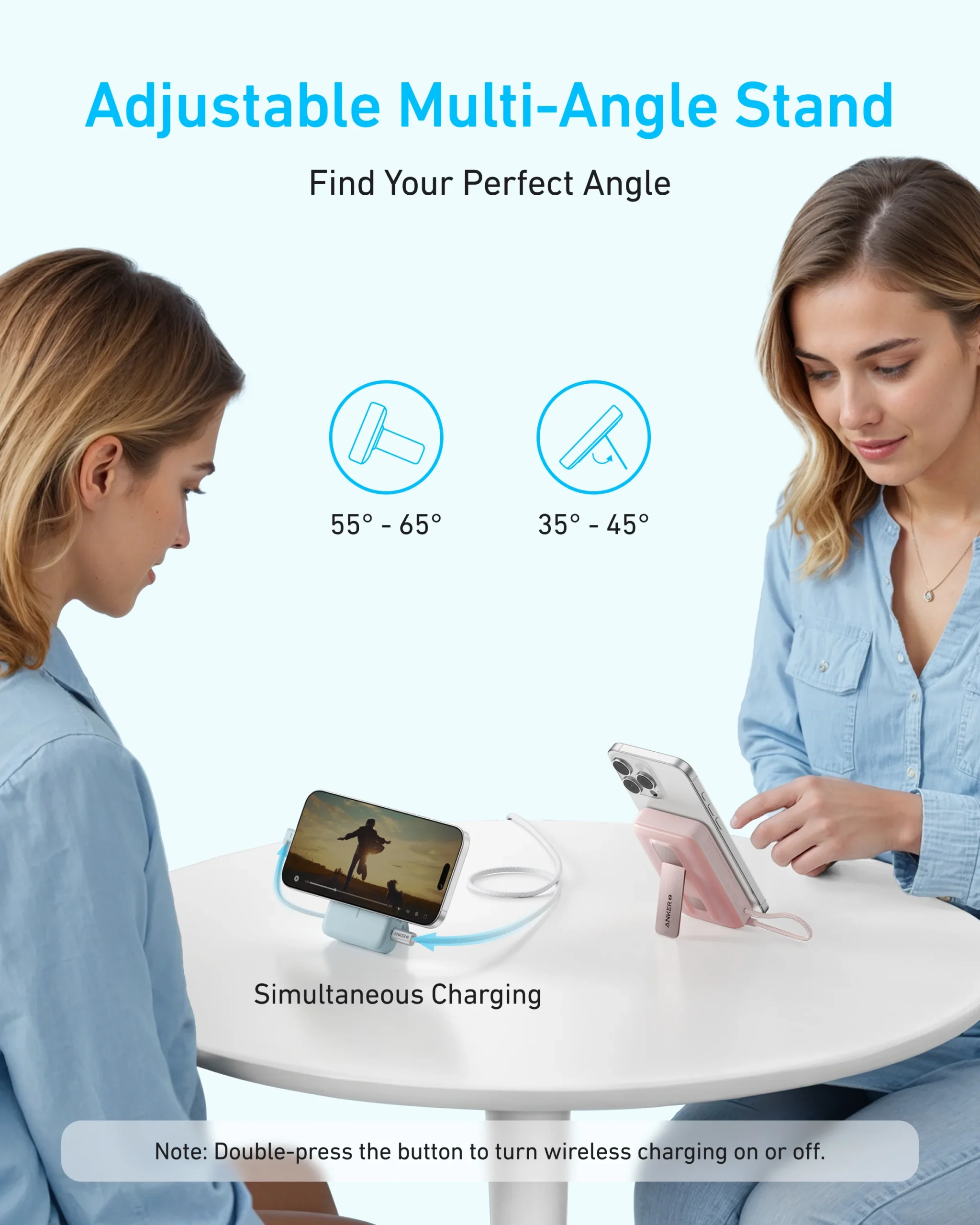 Anker Zolo Magnetic Power Bank (10K,30W,Built-in USB-C Cable) - Black - Image 3