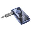 Hoco E66 Transparent Explorer Edition Car AUX Bluetooth Receiver - Blue