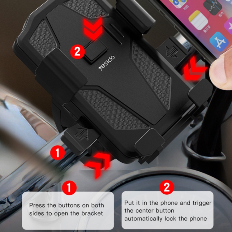 Yesido C94 Elastic Clip Phone Navigation Bracket - Image 2