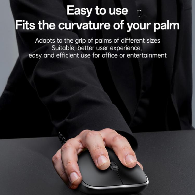 Yesido KB43 2.4 Wireless Keyboard Mouse Set, Version Arabic Version - Black - Image 8