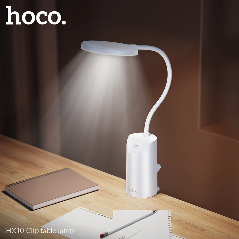 Hoco HX10 Clamp Desk Lamp Adjustable Brightness Light - Image 4