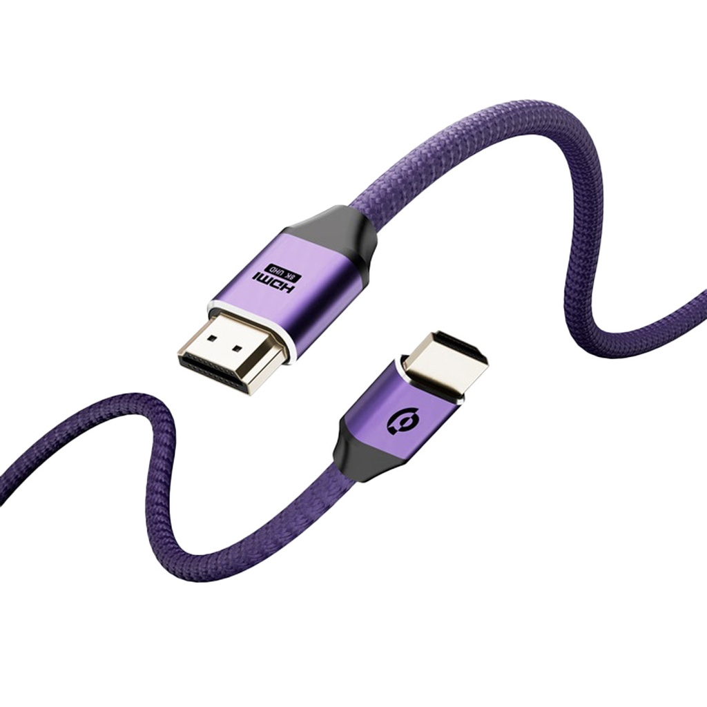 Powerology 8K HDMI Braided Cable 3M - Purple