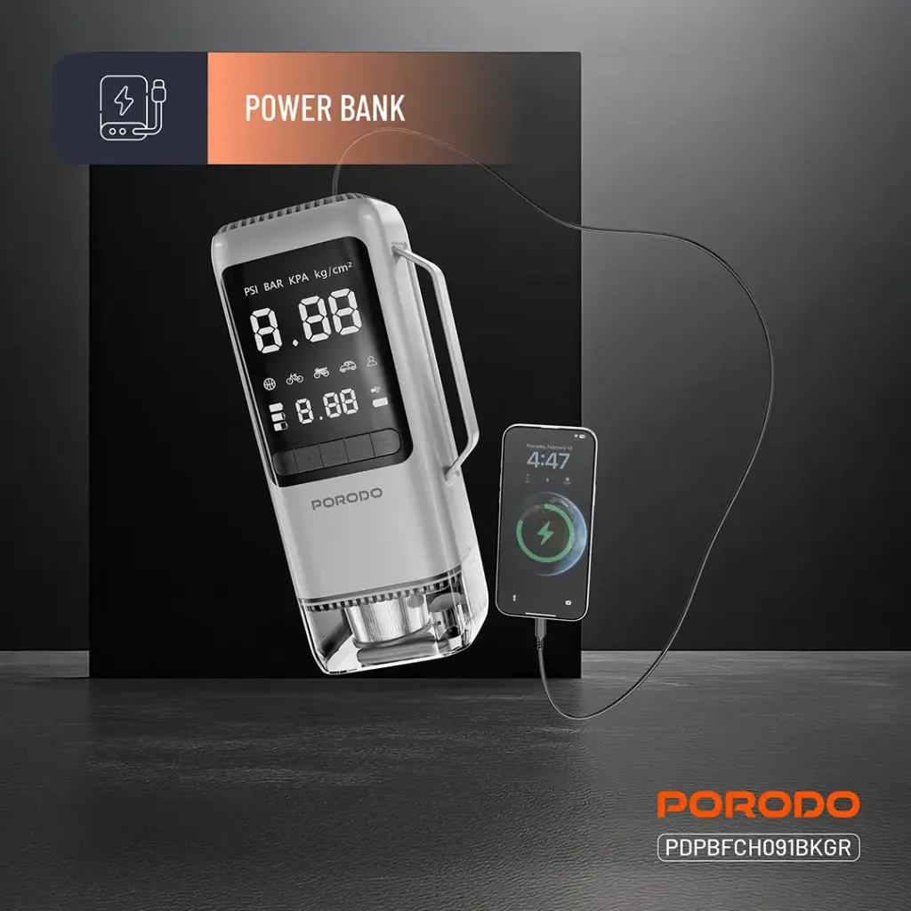 Porodo 6-in-1 Multi Function Power Tool - Black Gray - Image 3