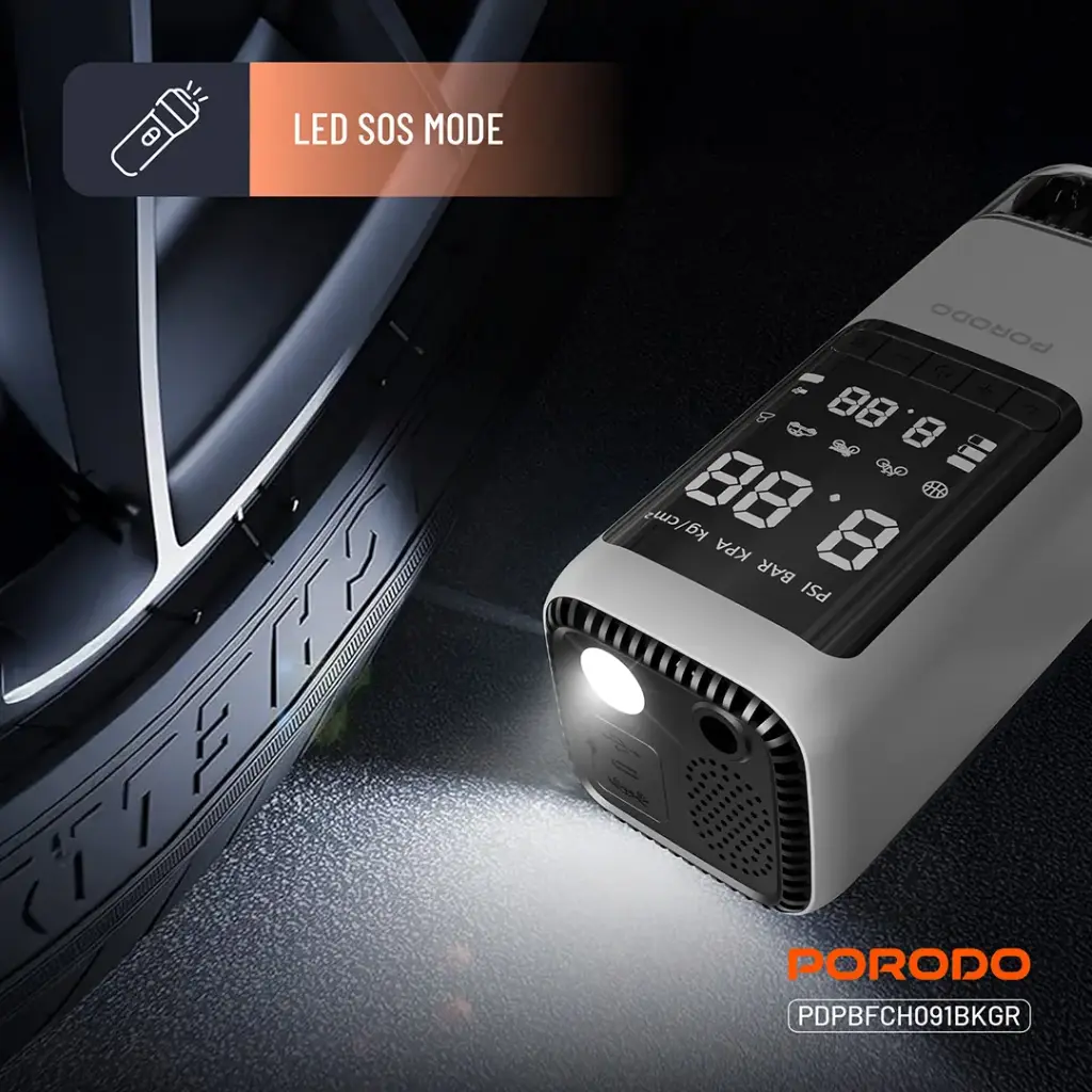 Porodo 6-in-1 Multi Function Power Tool - Black Gray - Image 4