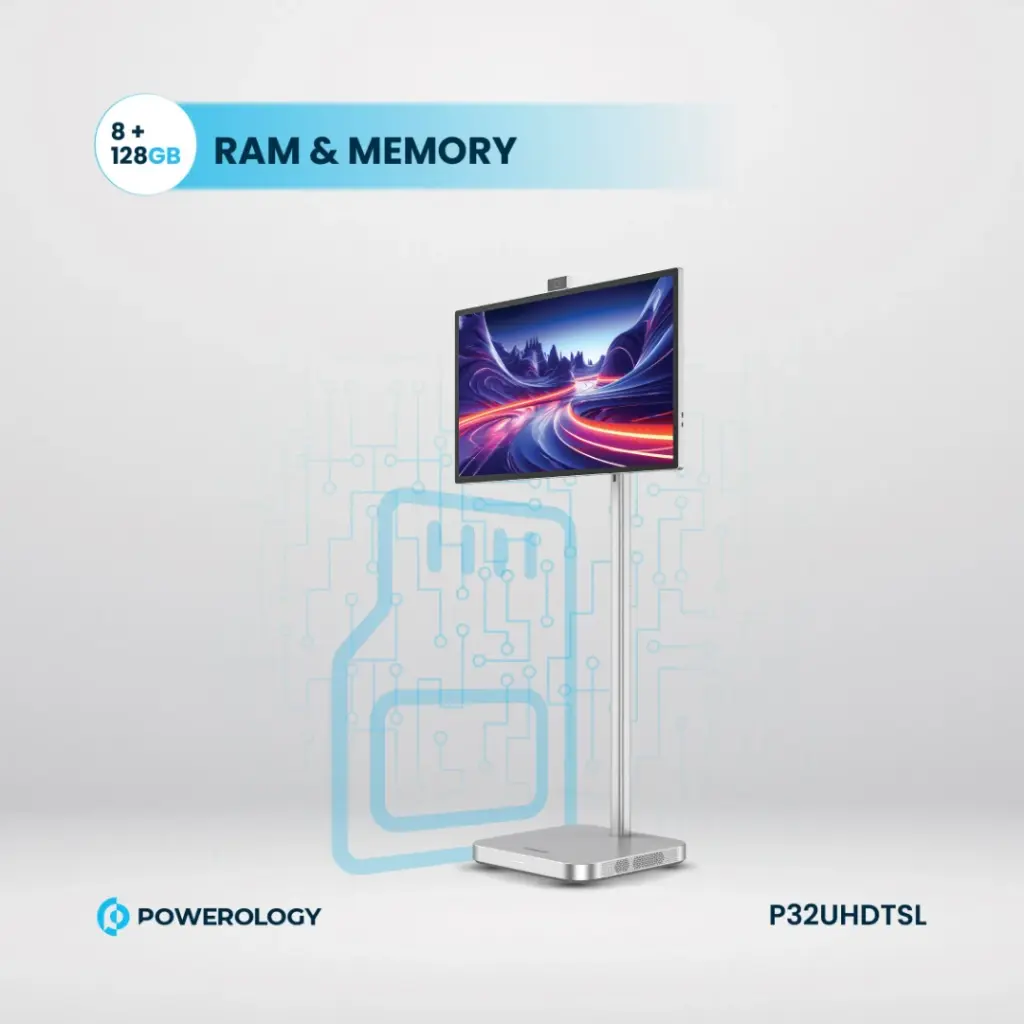 Powerology Android 32” UHD 60Hz Tablet with Stand - Image 8
