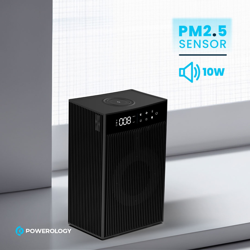 Powerology Smart Air Purifier - Black - Image 3