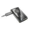Hoco E66 Transparent Explorer Edition Car AUX Bluetooth Receiver - Black