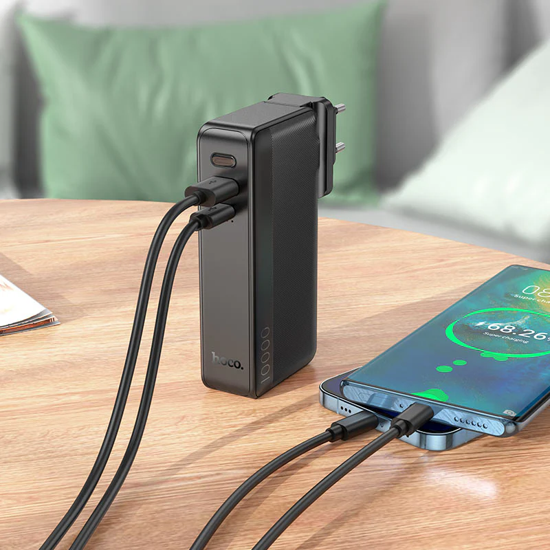 HOCO Power bank 22.5W 10000mAh EU / US plug - Q16 Friendly - Image 8