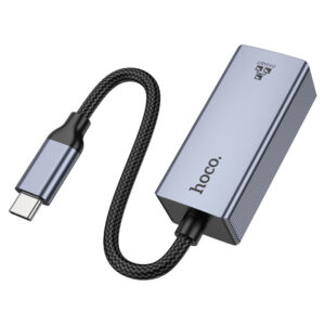 Hoco UA37 Portable Ethernet Adapter USB-C to RJ45 / 1000 Mbps