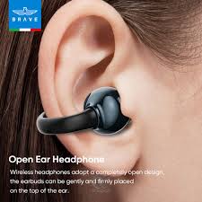 Brave E-31 ClipFit Open Ear Earbuds - Black - Image 3
