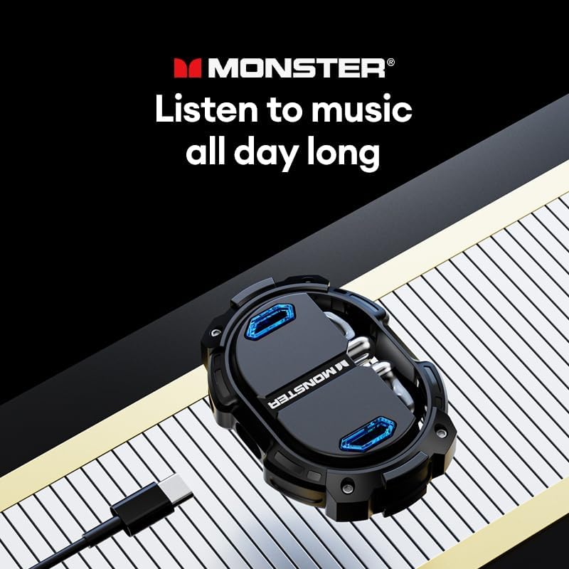 Monster XKT10 PRO Wireless Earbuds - Green - Image 2