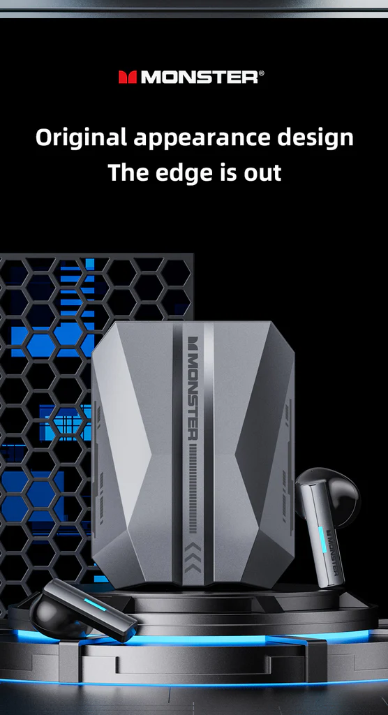 Monster XKT11 Wireless Earbuds - Silver - Image 2
