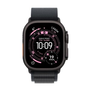 Apple Watch Ultra 3 GPS + Cellular 49mm Black Titanium Case with Black Alpine Loop - Small