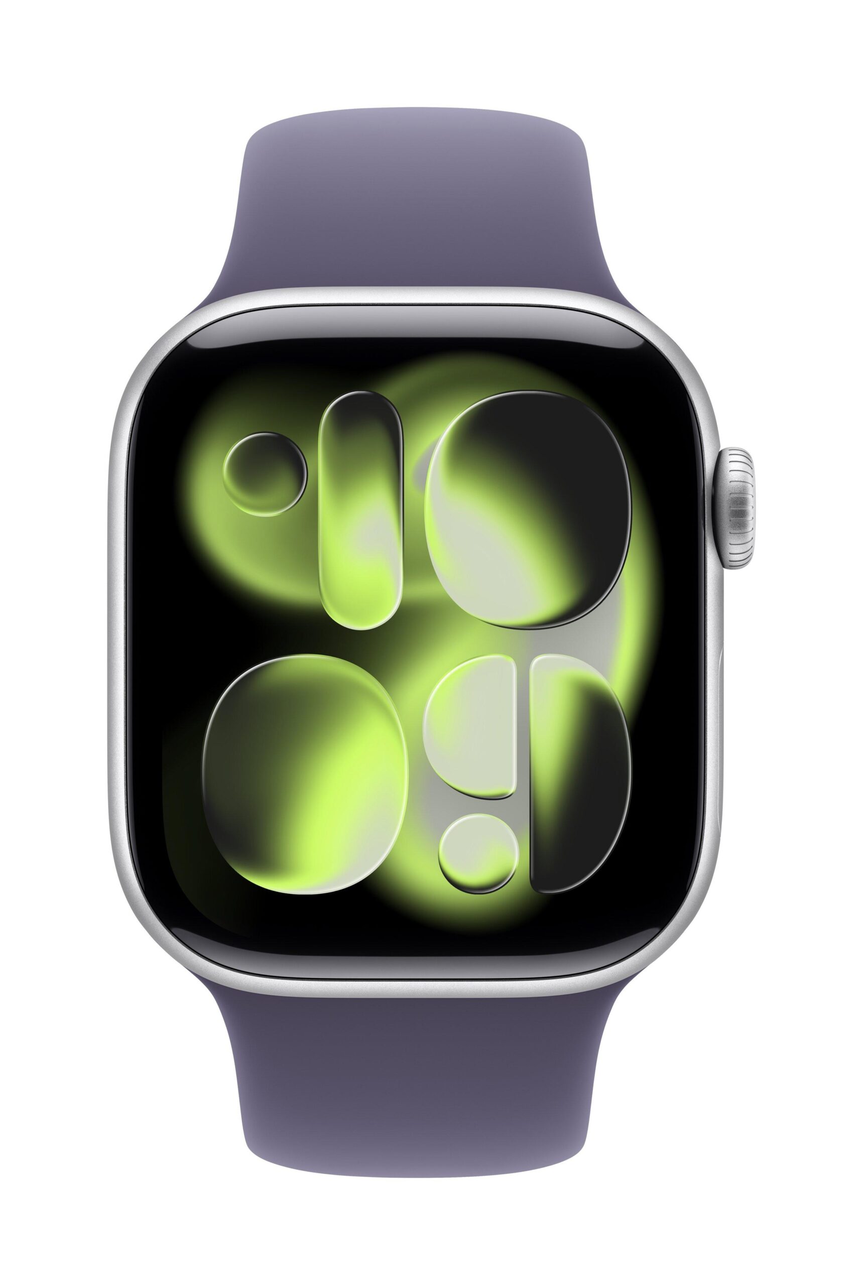 Apple Watch Series 11 GPS + Cellular 42mm Silver Aluminium Case with Purple Fog Sport Band - Image 2