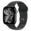 Apple Watch Series 11 GPS + Cellular 46mm Jet Black Aluminium Case with Black Sport Band