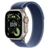 Apple Watch Ultra 3 GPS + Cellular 49mm Natural Titanium Case with Blue/Bright Blue Trail Loop - S/M
