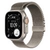 Apple Watch Ultra 3 GPS + Cellular 49mm Natural Titanium Case with Natural Titanium Milanese Loop - Small