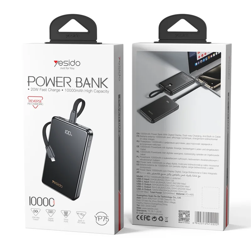 Yesido YP75 Fast Charging Power Bank - Image 7