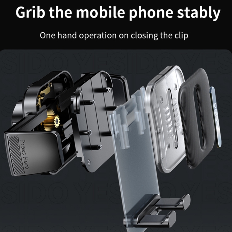 Yesido C261 Suction Cup Type Telescopic Car Phone Holder - Image 4