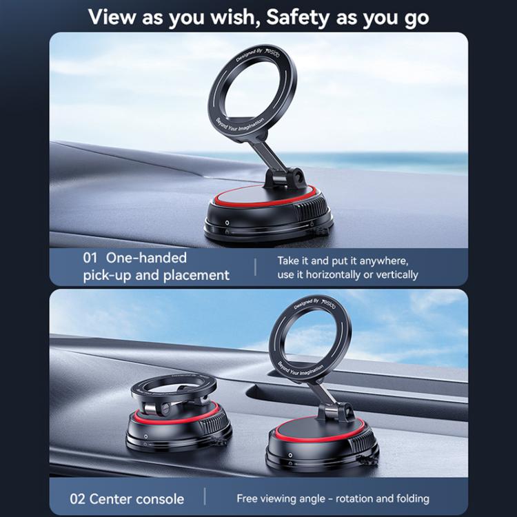 YESIDO MAGNETIC CAR PHONE HOLDER WITH SUCTION MOUNT (C219) - Image 2