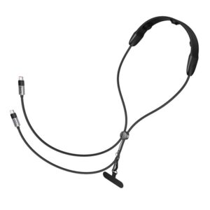 Hoco U145 100W Fast Data Charging Cable with Massager, Length: 1.4m(Black)