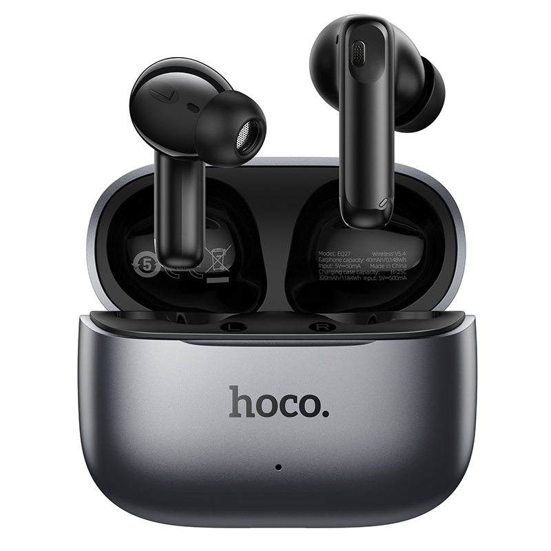 HOCO EQ27 ANC+ENC SMART AI TRANSLATION BLUETOOTH EARPHONE METAL GRAY - Image 7