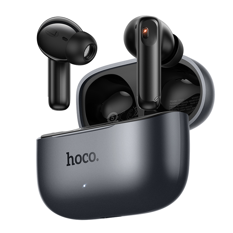 HOCO EQ27 ANC+ENC SMART AI TRANSLATION BLUETOOTH EARPHONE METAL GRAY - Image 8