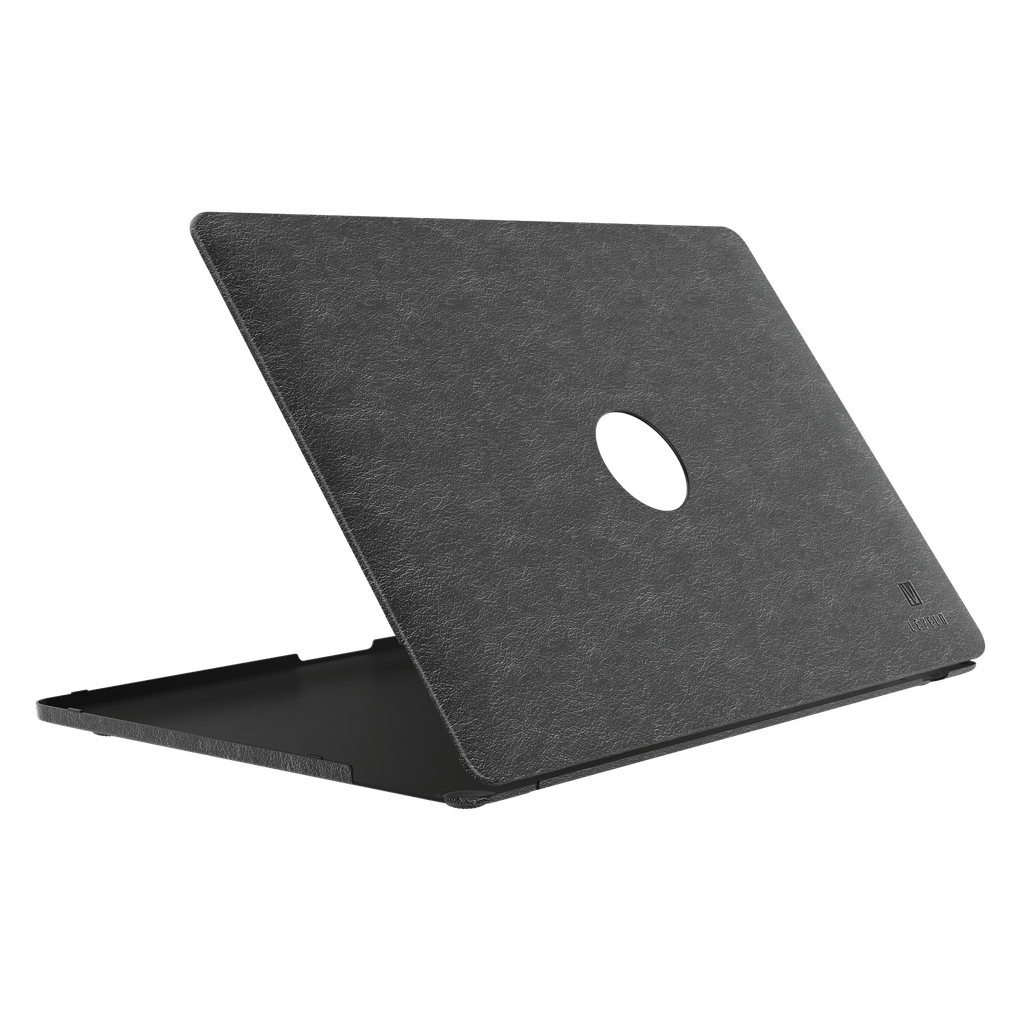Levelo Gevena Leather Macbook Pro 15.3-inch Cover - Black - Image 2