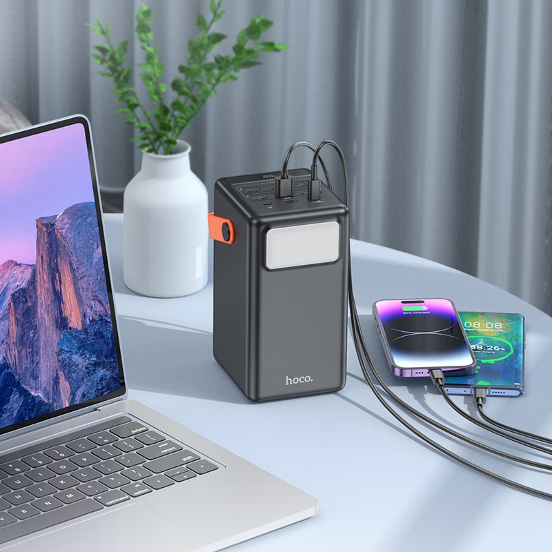HOCO J142 SURPASS 100000MAH 22.5W PD20W FULLY COMPATIBLE POWER BANK BLACK - Image 5