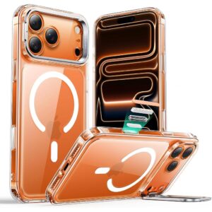 ESR iPhone 17 Pro Max HaloLock Classic Hybrid Case with Stash Stand (Camera Control Button) Case - Clear