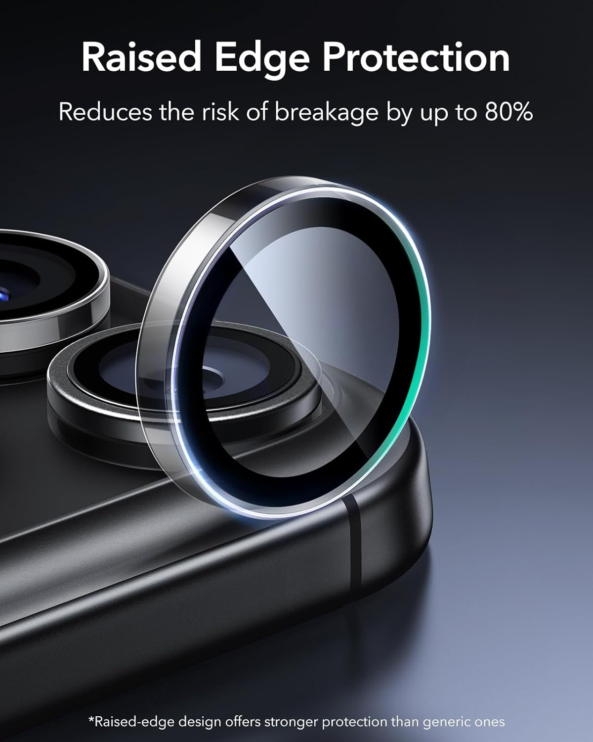 ESR iPhone 17/16/15/14 Pro/Pro Max Armorite Camera Lens Protector - Clear - Image 3