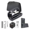 Brave Travel Kit, 5-in-1 Tech Pouch Travel (Accessories, 12,000mAh Power Bank, Universal Travel Adapter with 20W GaN Fast Charger, 2-in-1 USB-C and Lightning Cables, 9-in-1 Multifunctional Kit) (BTK-01)