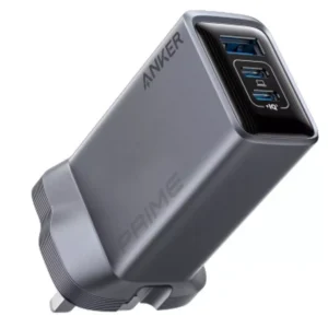 Anker Prime Charger, 100W, 3-Port GaN USB Charger - Silver