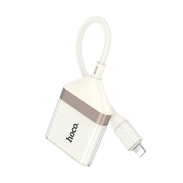 Hoco UA40 Crystal 2-in-1 8 Pin to SD and TF Card Reader - Image 2
