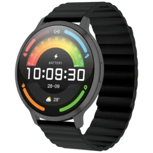 Powerology Aura Smart Watch with 1.73 AMOLED Display - Black