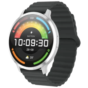 Powerology Aura Smart Watch with 1.73 AMOLED Display - Silver
