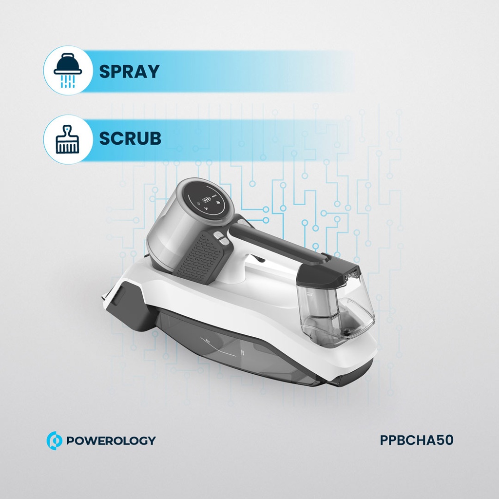 Powerology Cordless Spot Cleaner - White - Image 6