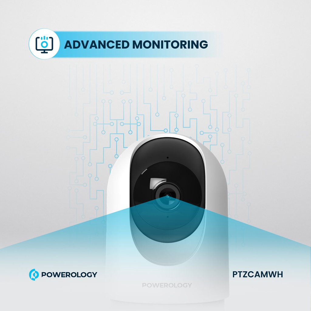 Powerology Indoor PTZ Smart Camera - White - Image 7