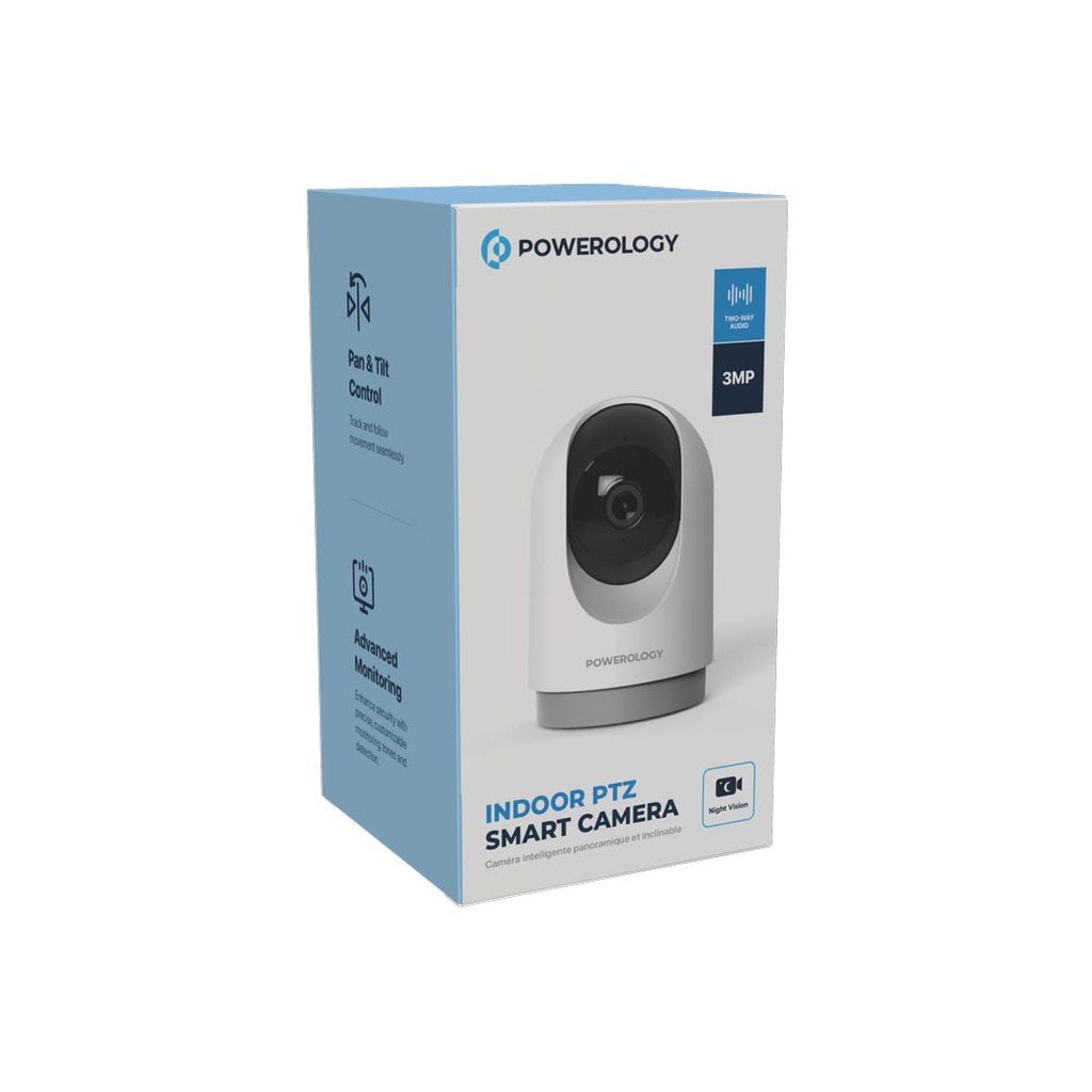 Powerology Indoor PTZ Smart Camera - White - Image 11