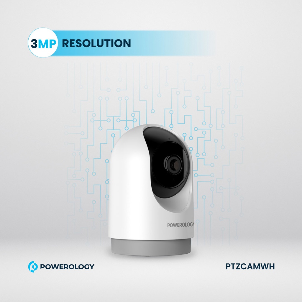 Powerology Indoor PTZ Smart Camera - White - Image 4